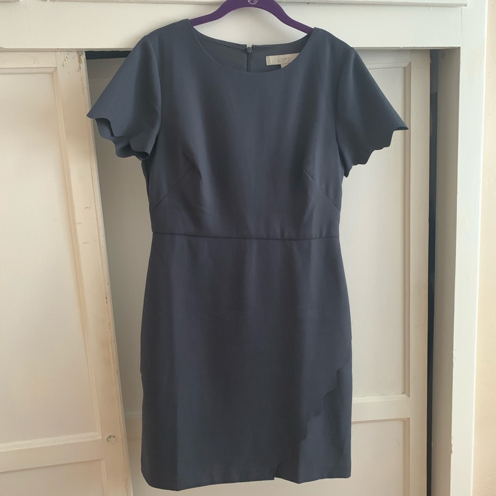 LOFT Charcoal grey dress
